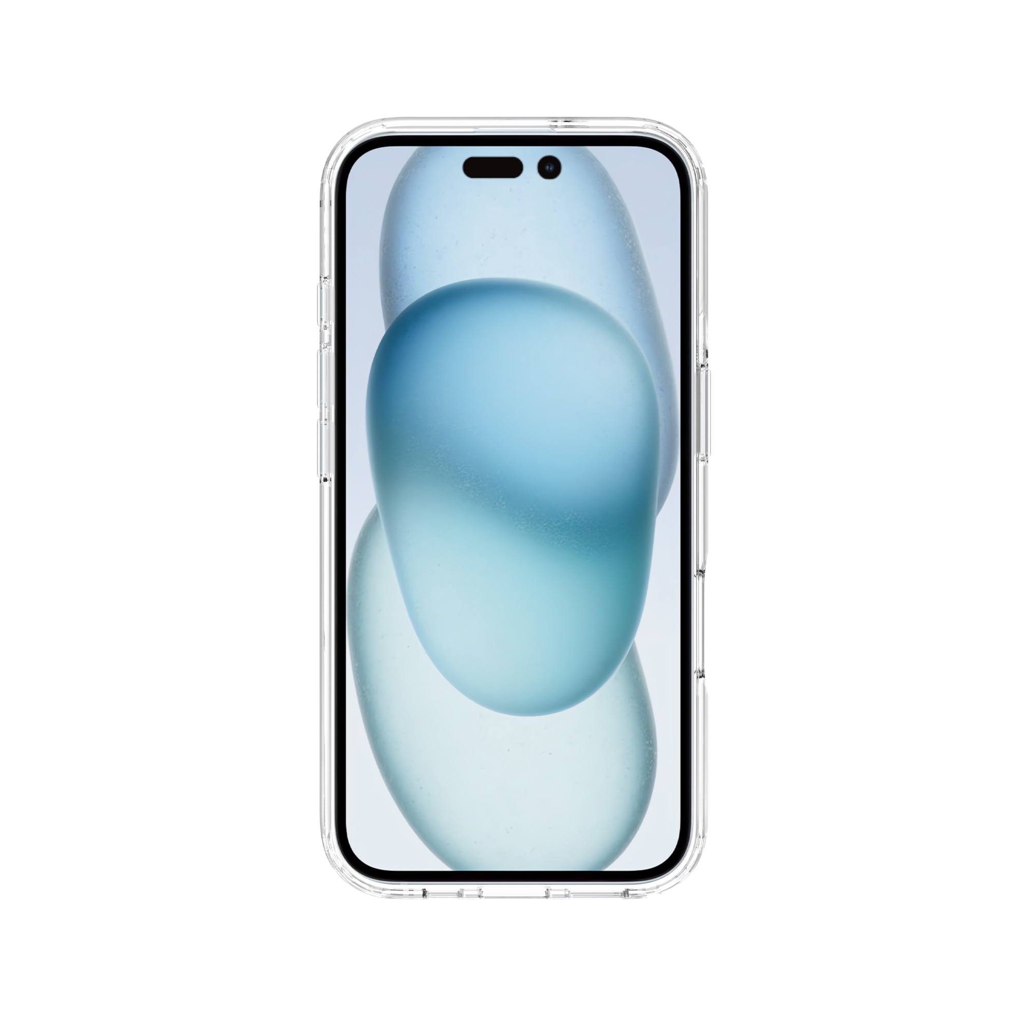 Coque hybride pour iPhone 16 Plus, Transparent