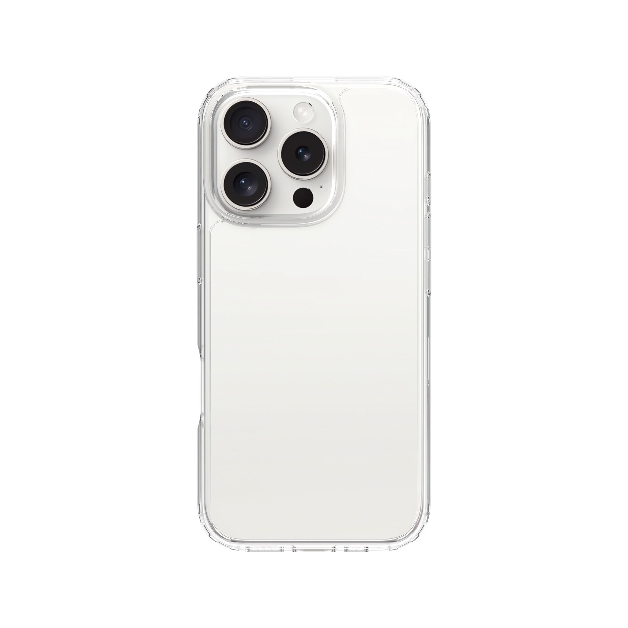 Coque hybride pour iPhone 16 Pro Max, Transparent
