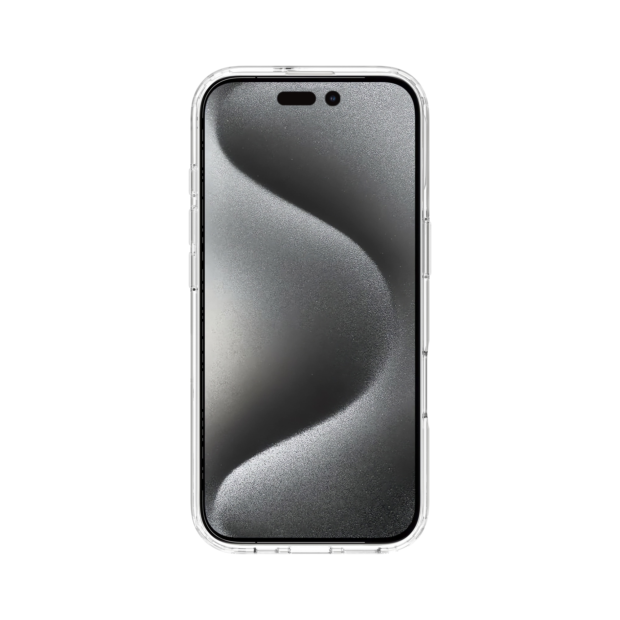 Coque hybride pour iPhone 16 Pro Max, Transparent
