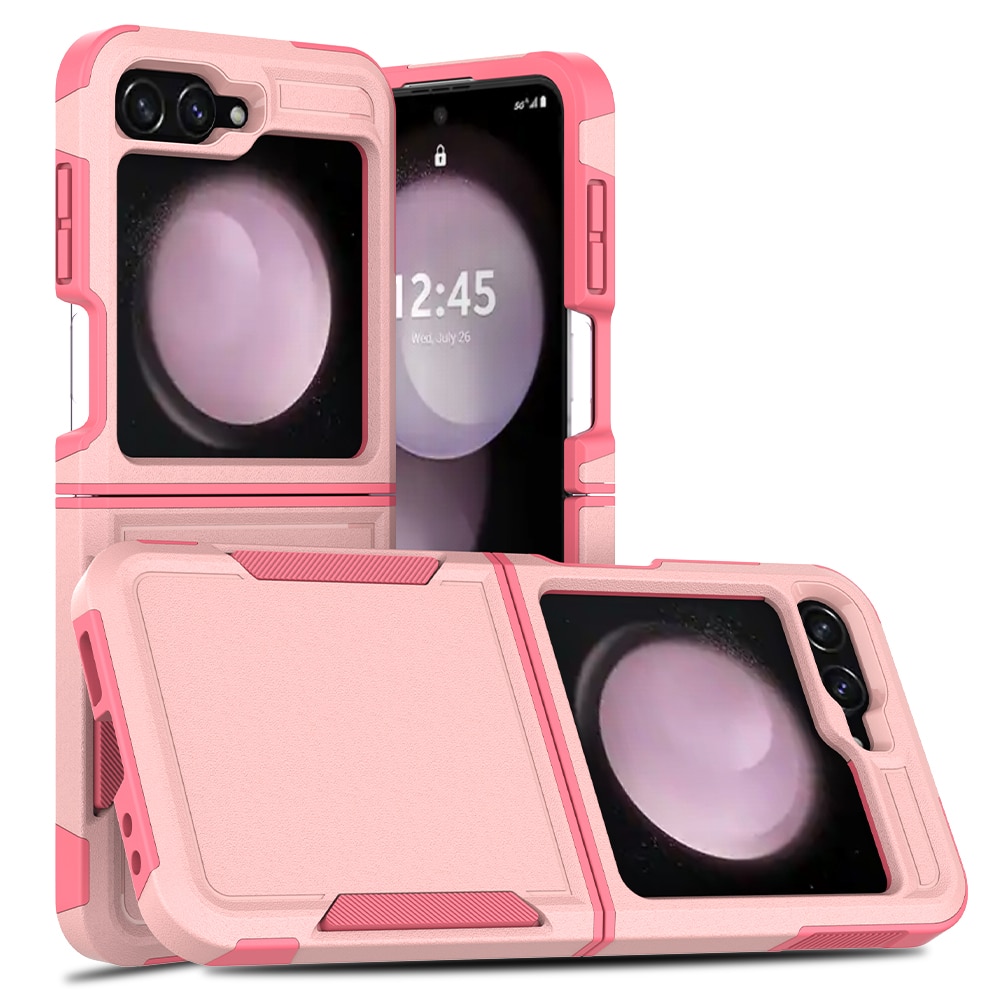 Coque hybride Off-road Samsung Galaxy Z Flip 6, rose