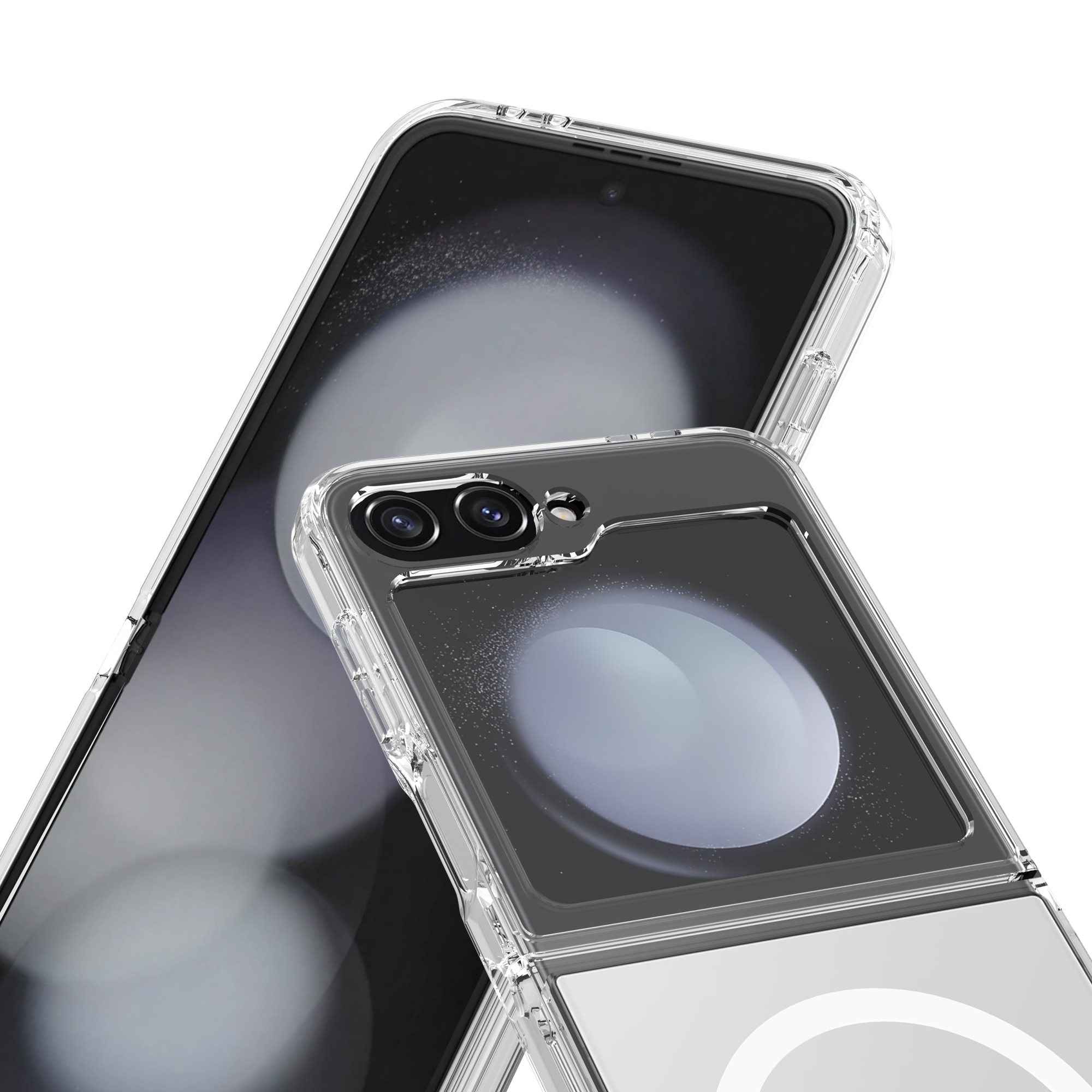 Coque hybride MagSafe Samsung Galaxy Z Flip 6 Transparent