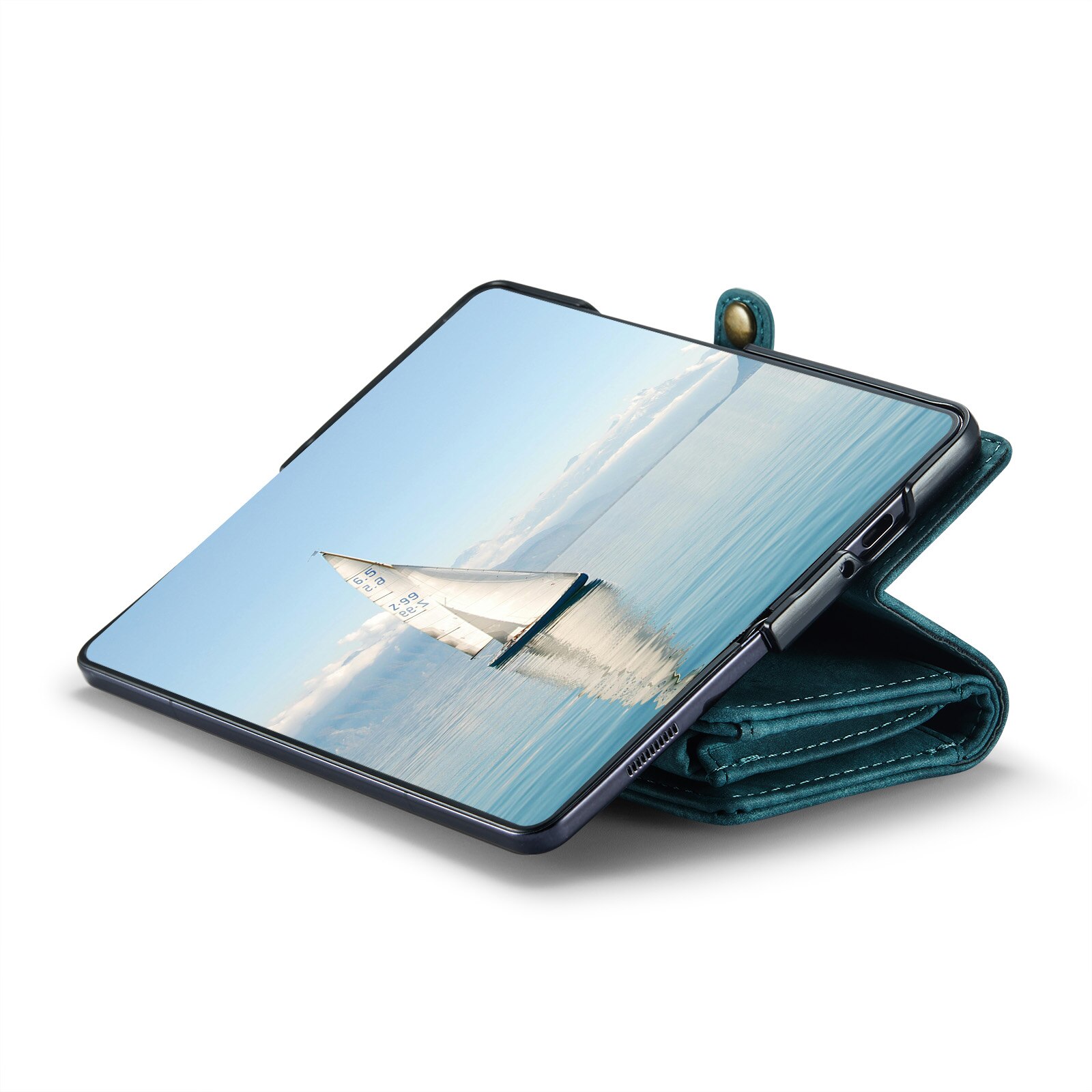 Étui portefeuille multi-cartes Samsung Galaxy Z Fold 6, Bleu