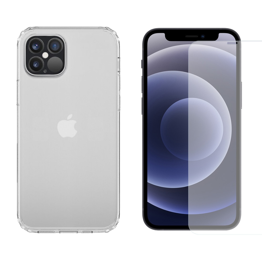 Kit pour iPhone 12/12 Pro : Coque et protecteur d’écran