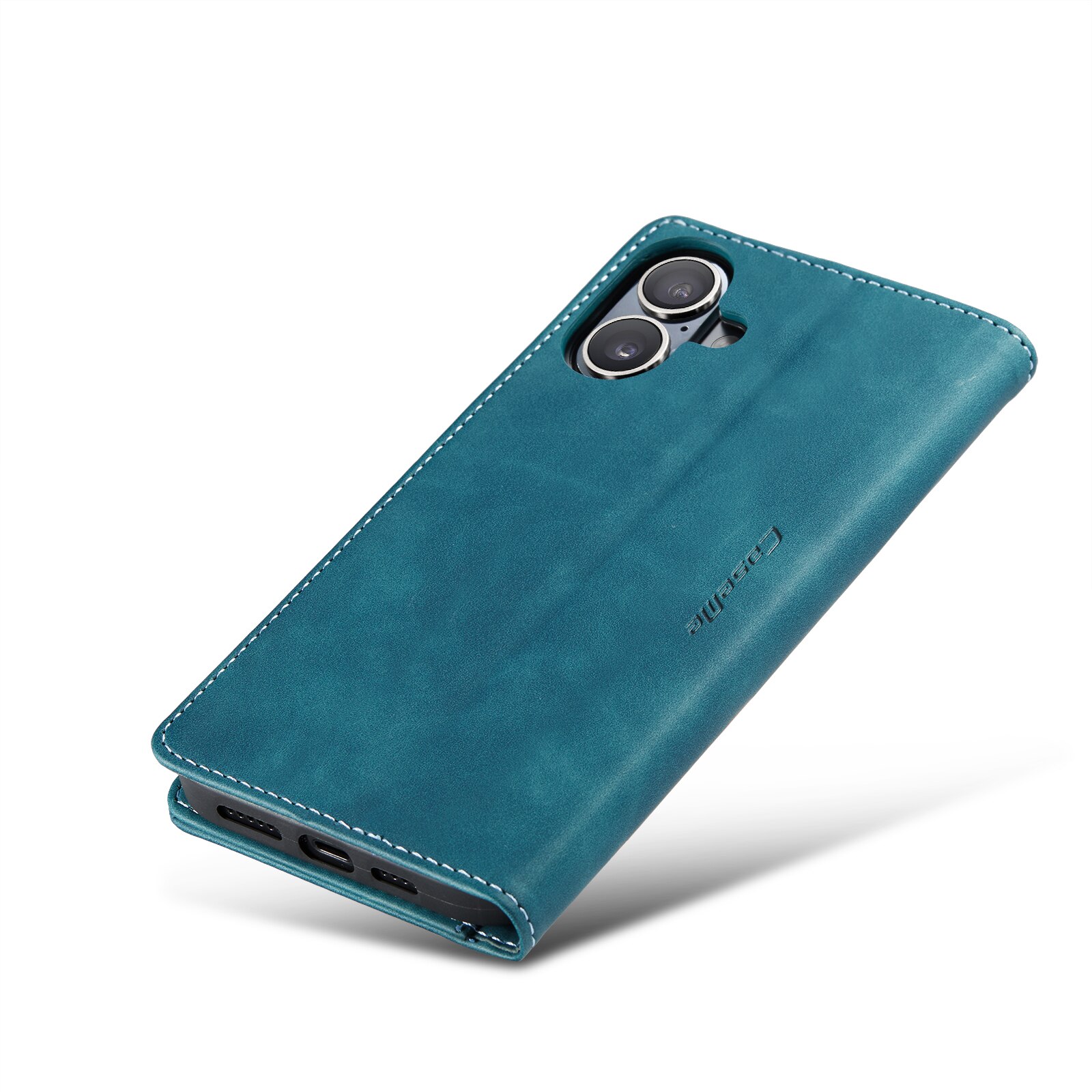 Étui portefeuille mince iPhone 16, Bleu