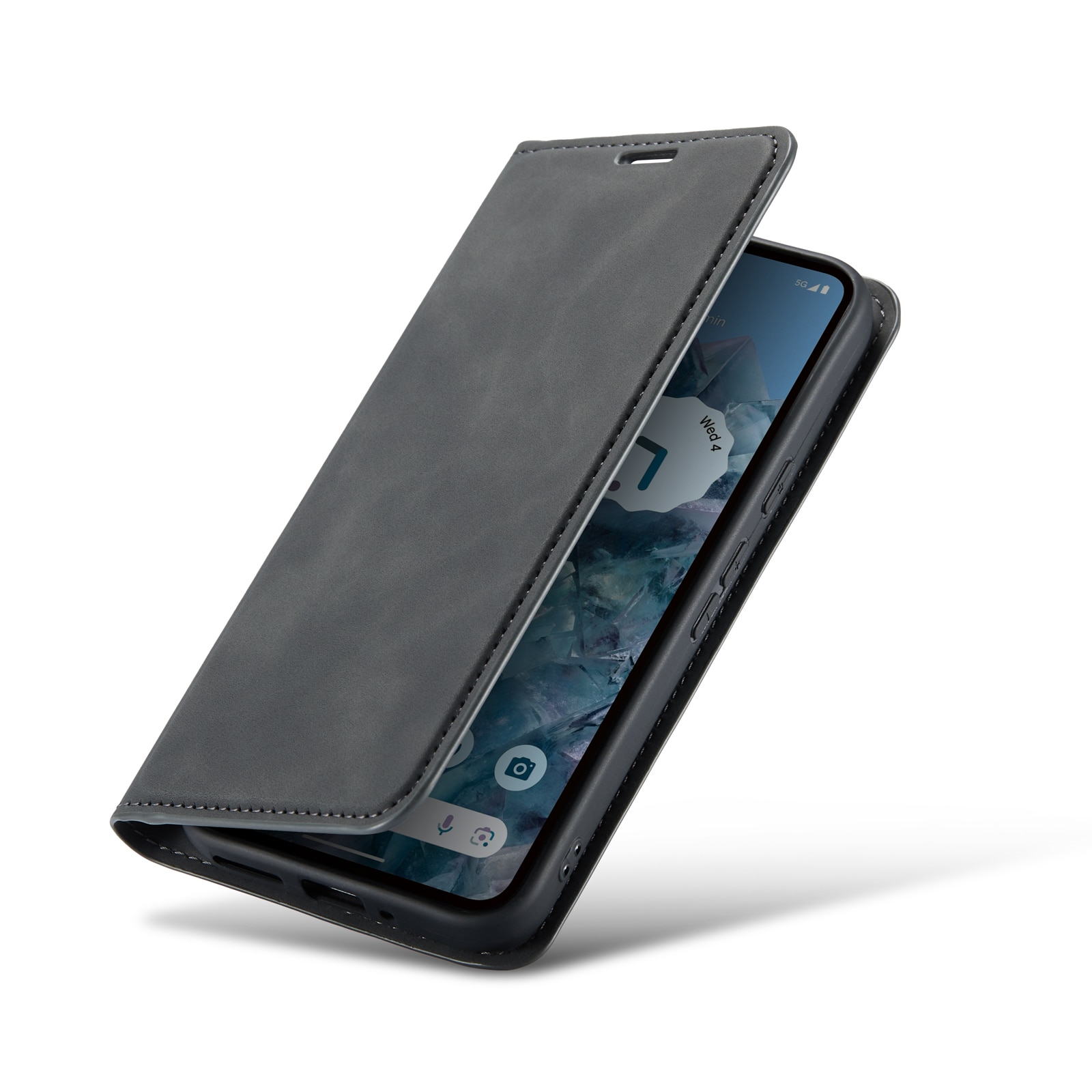 Coque portefeuille mince Google Pixel 9, Noir