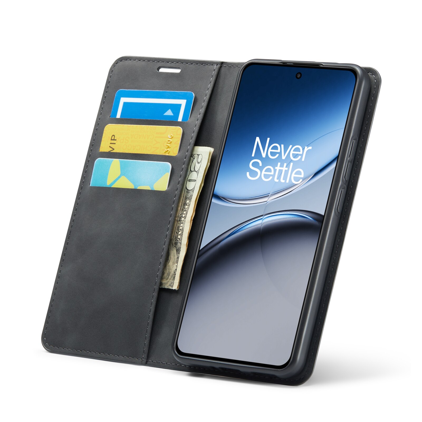 Coque portefeuille mince  OnePlus Nord 4, Noir