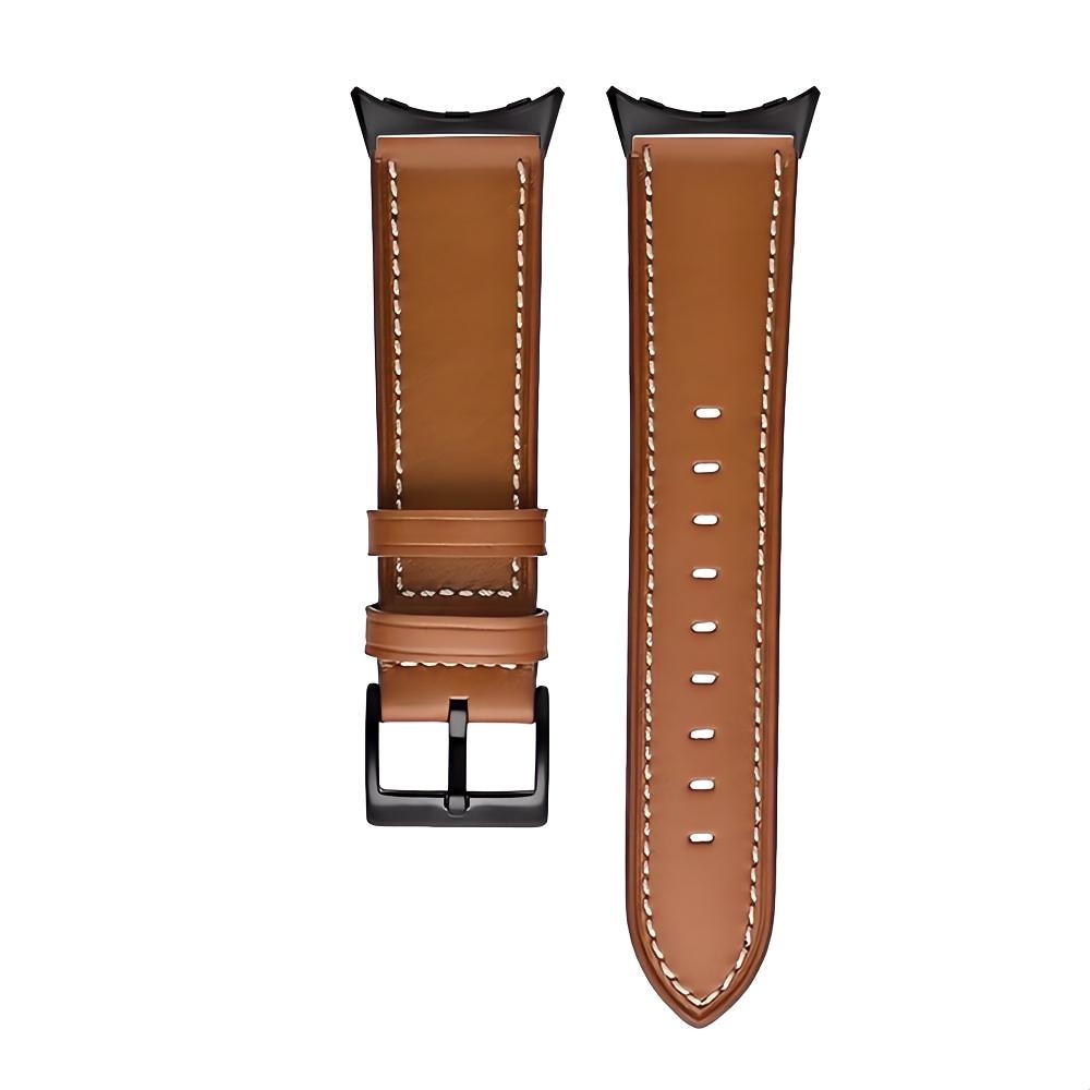 Bracelet en cuir Google Pixel Watch 2, Marron