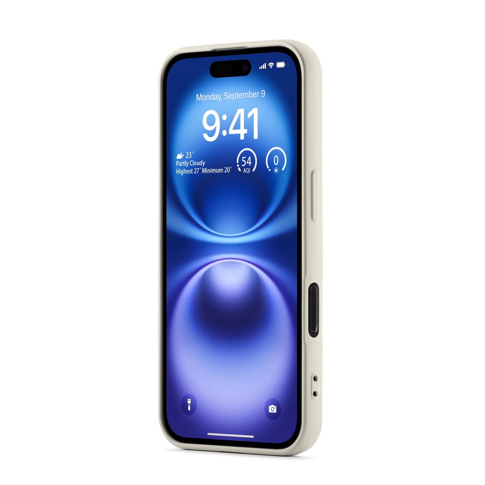 Coque TPU iPhone 16, Beige