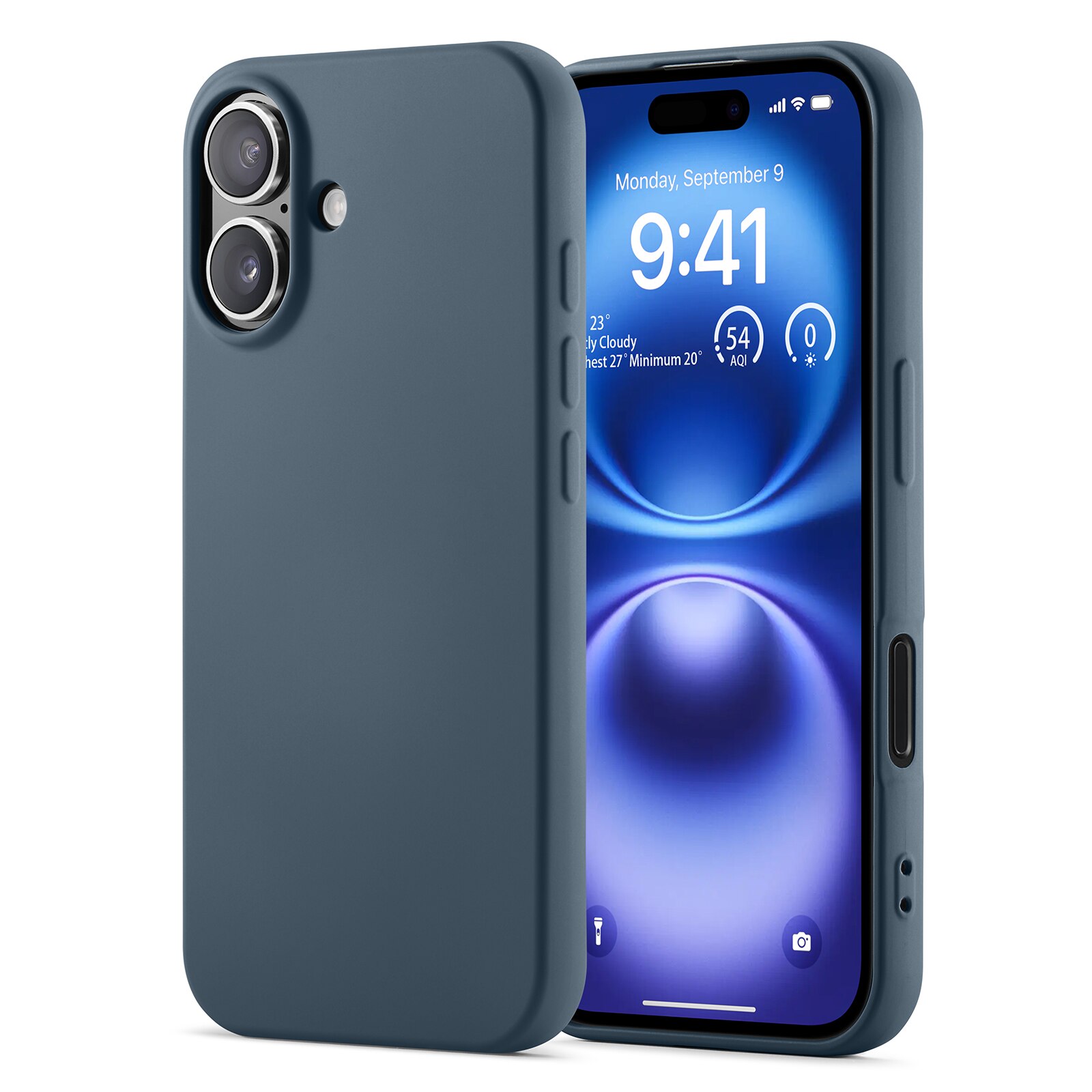 Coque TPU iPhone 16, Gris