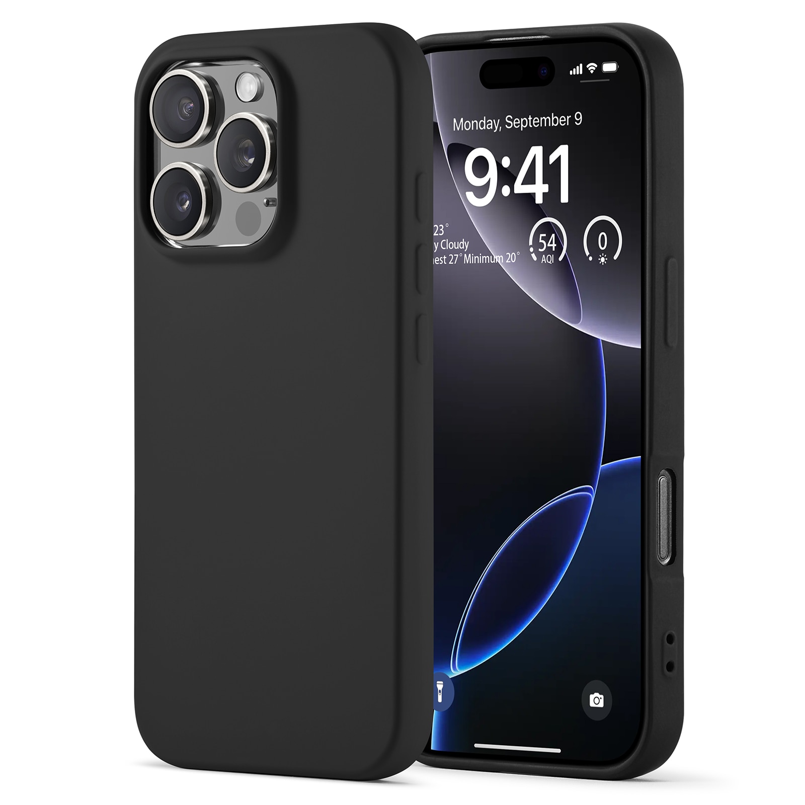 Coque TPU MagSafe iPhone 16 Pro, Noir