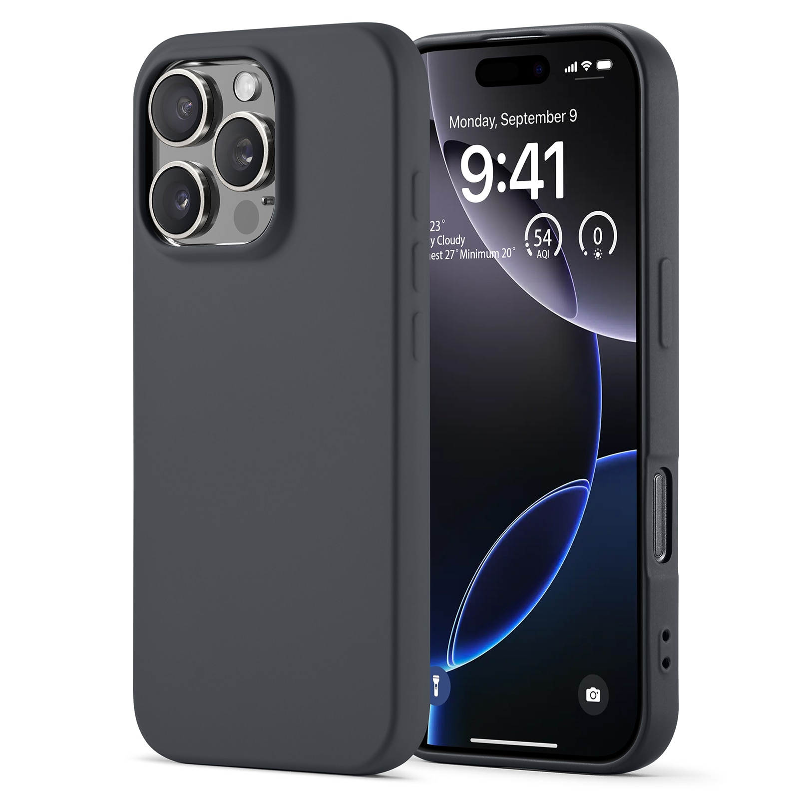 Coque TPU iPhone 16 Pro, Gris