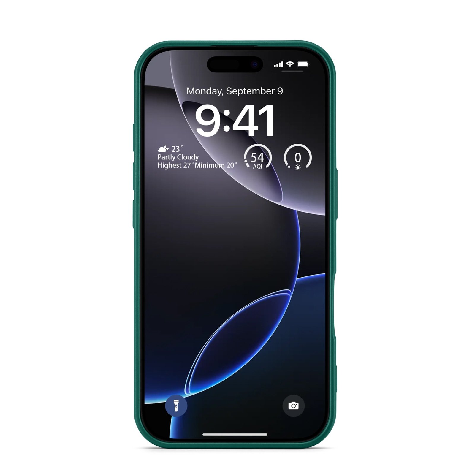 Coque TPU iPhone 16 Pro, Vert foncé