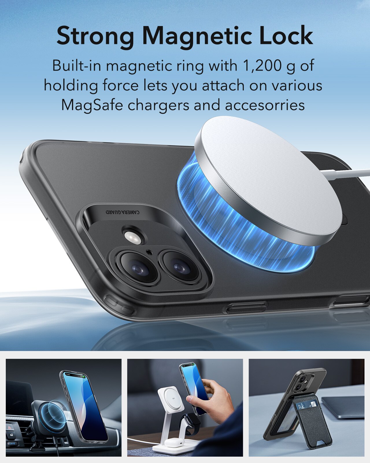 Coque Project Zero iPhone 16, Frosted Black