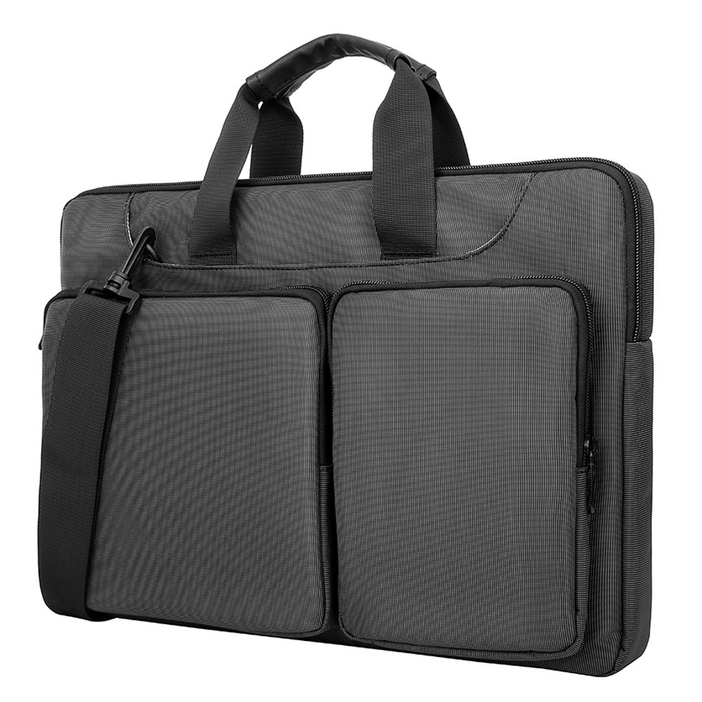 Sac pour laptoo avec bandoulière et rangement 13-14" gris