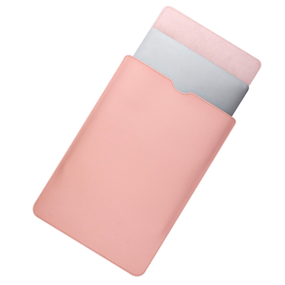 Sleeve en cuir pour ordinateur portable 14", rose