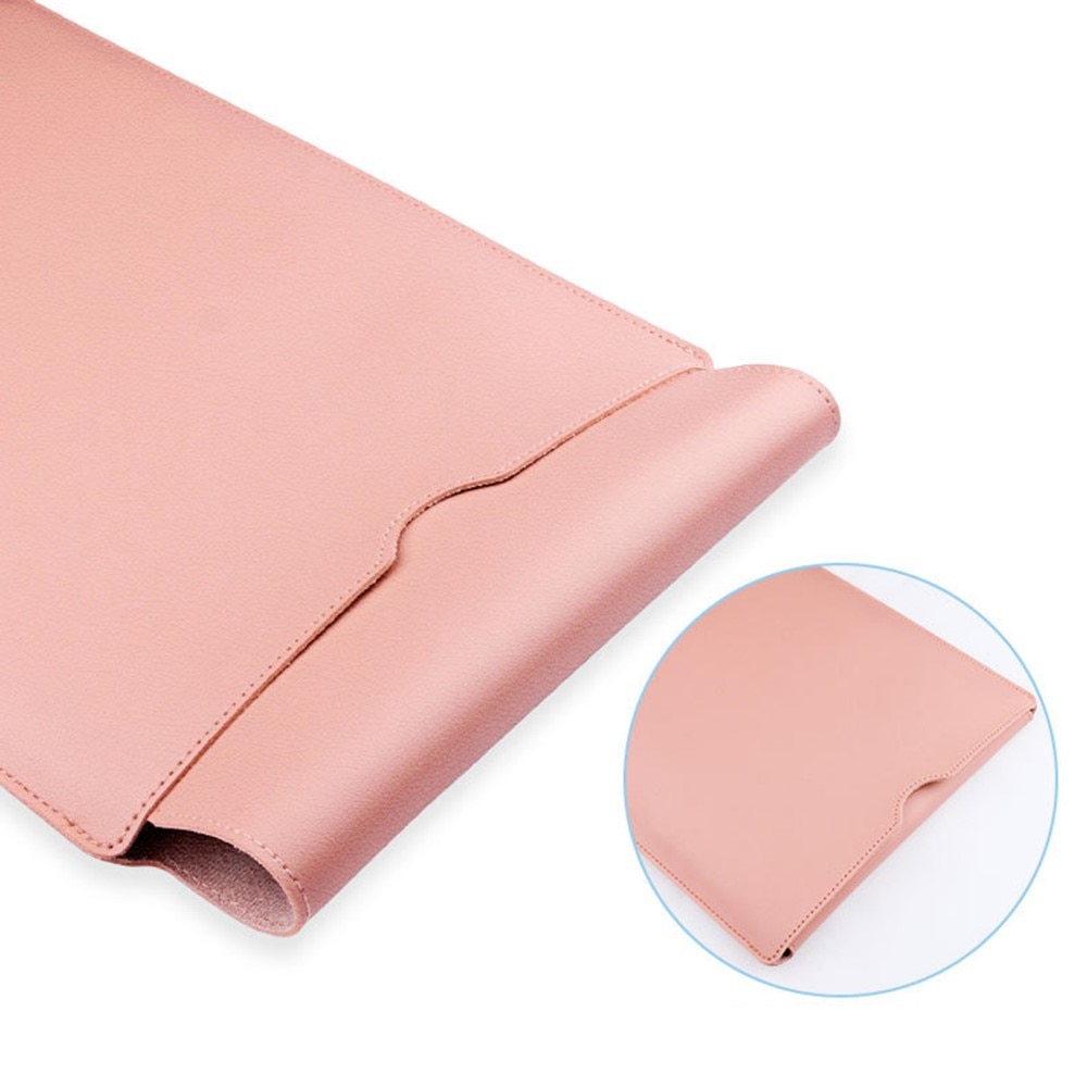 Sleeve en cuir pour ordinateur portable 14", rose