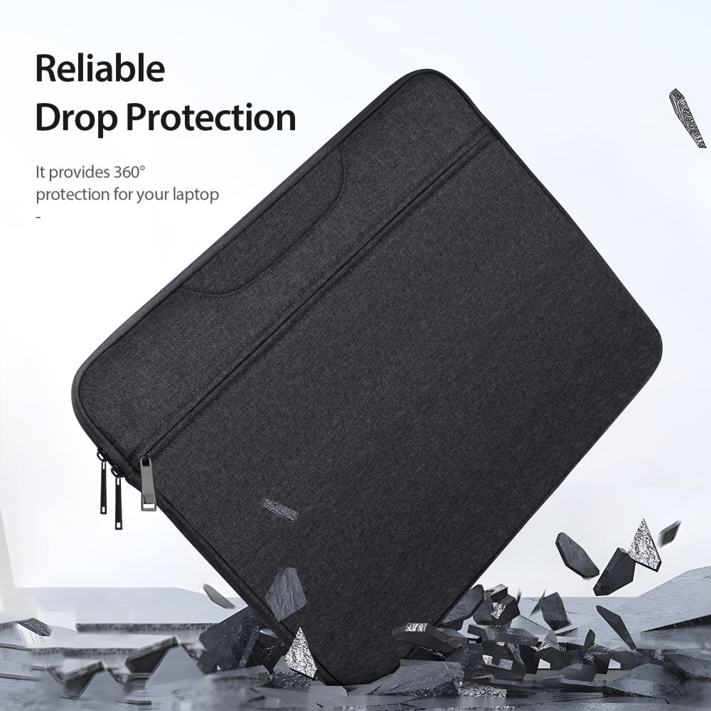 Sac pour ordinateur portable avec poignée 15.4", noir