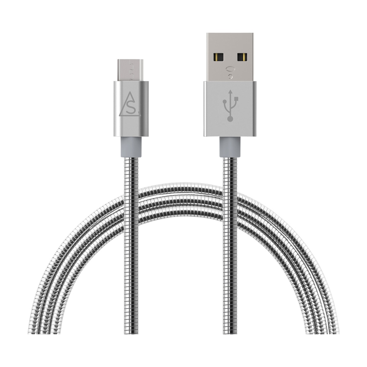 Câble USB-A vers MicroUSB 1 mètre Metallic Silver