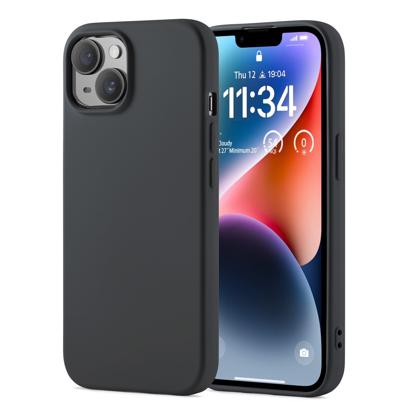 Coque TPU iPhone 13, Gris