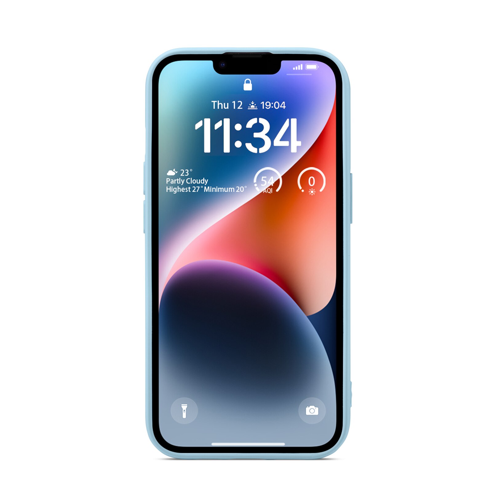 Coque TPU iPhone 13, Bleu