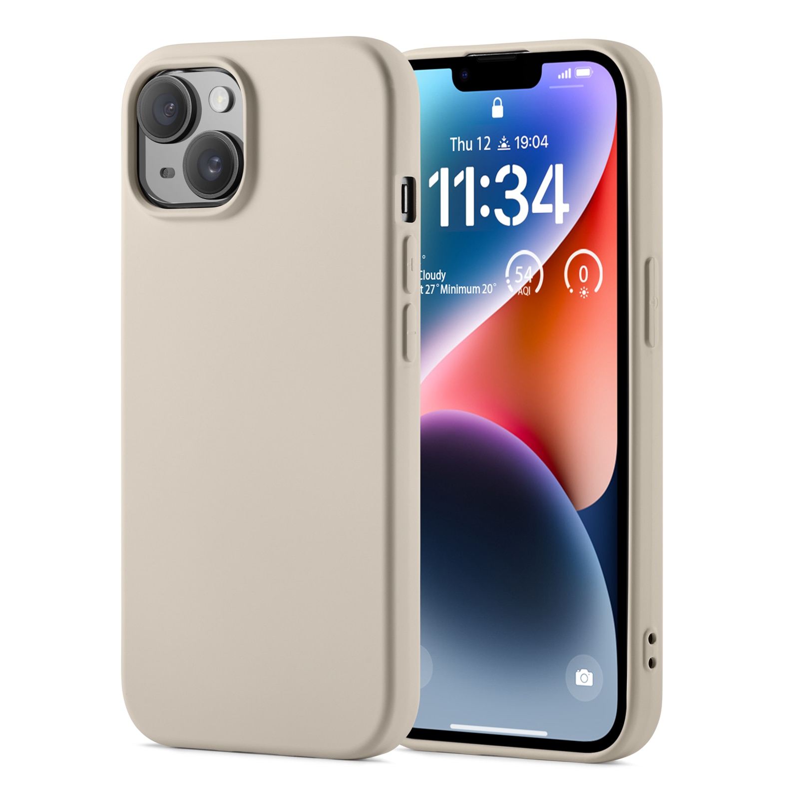 Coque TPU iPhone 13, Beige