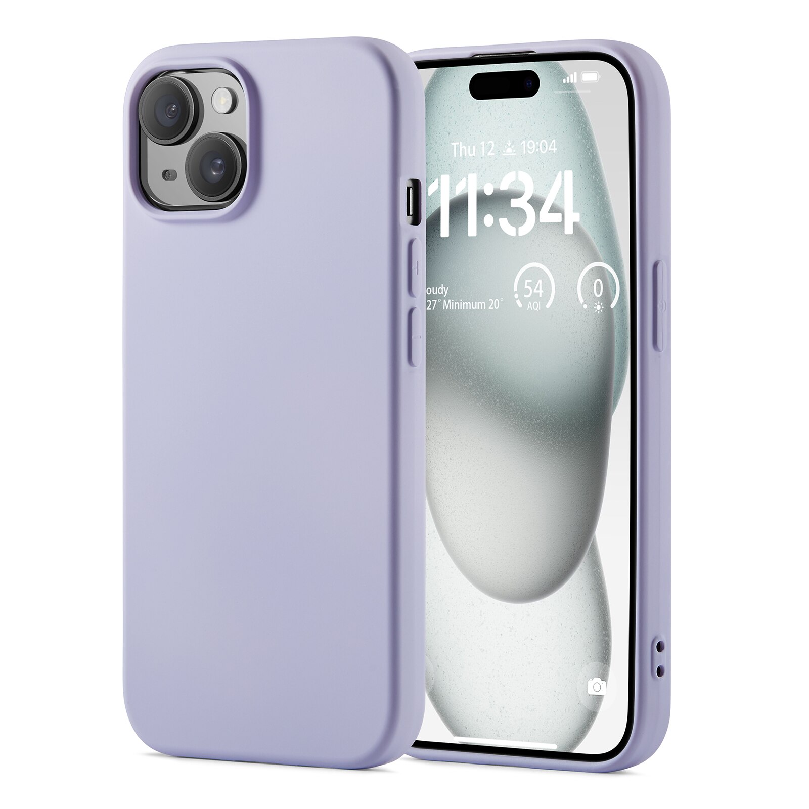Coque TPU iPhone 15, Violet