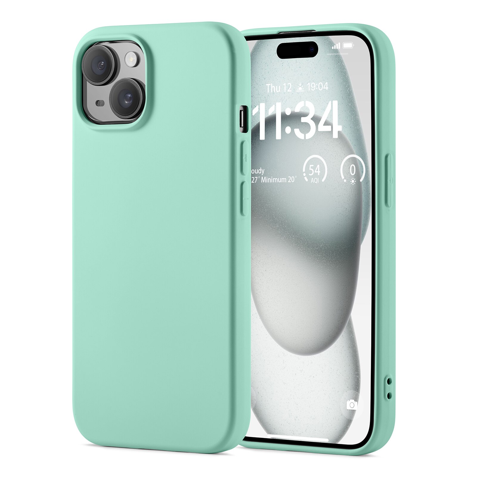 Coque TPU iPhone 15, Vert
