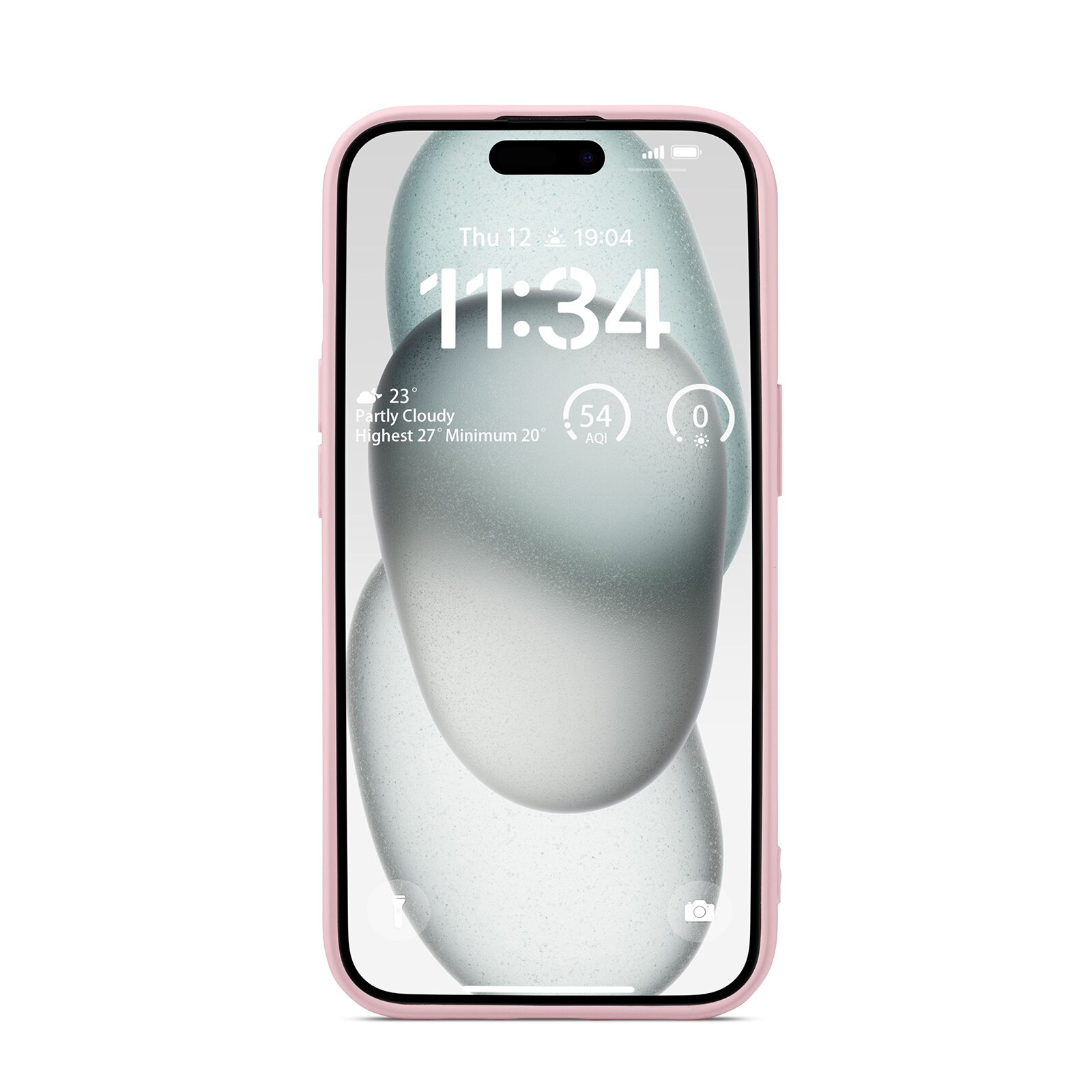 Coque TPU iPhone 15, Rose