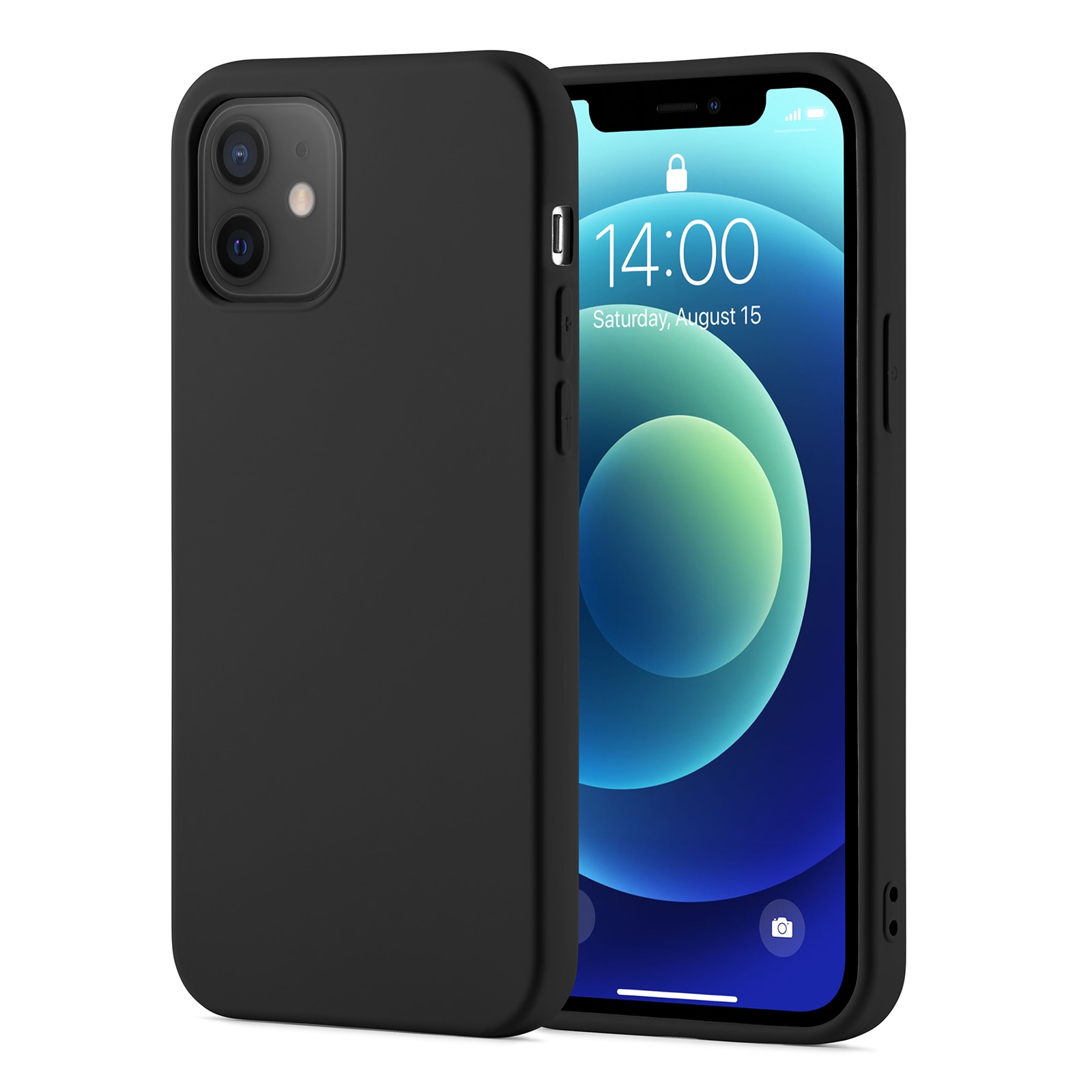 Coque TPU iPhone 12/iPhone 12 Pro, Noir