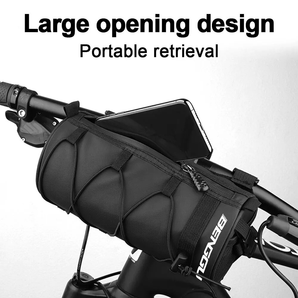 Sac pour guidon de vélo, noir