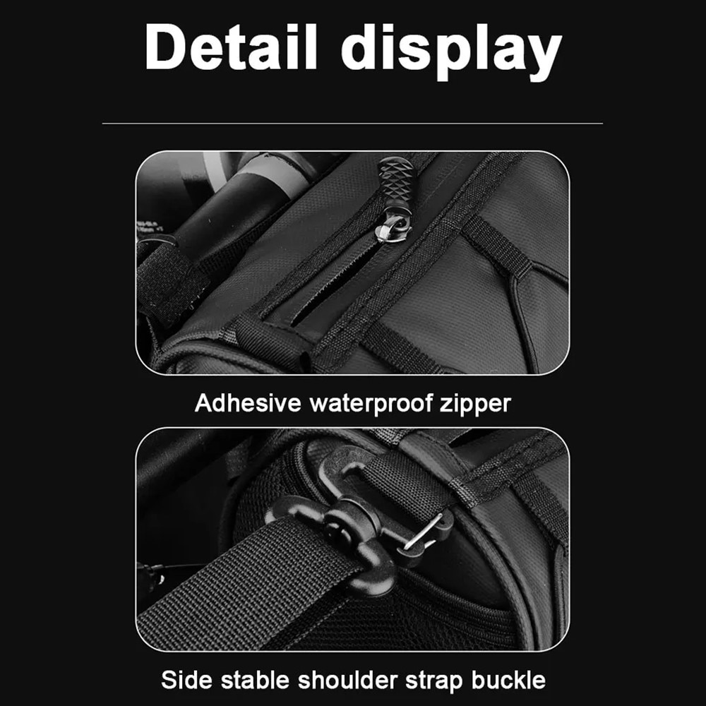 Sac pour guidon de vélo, noir