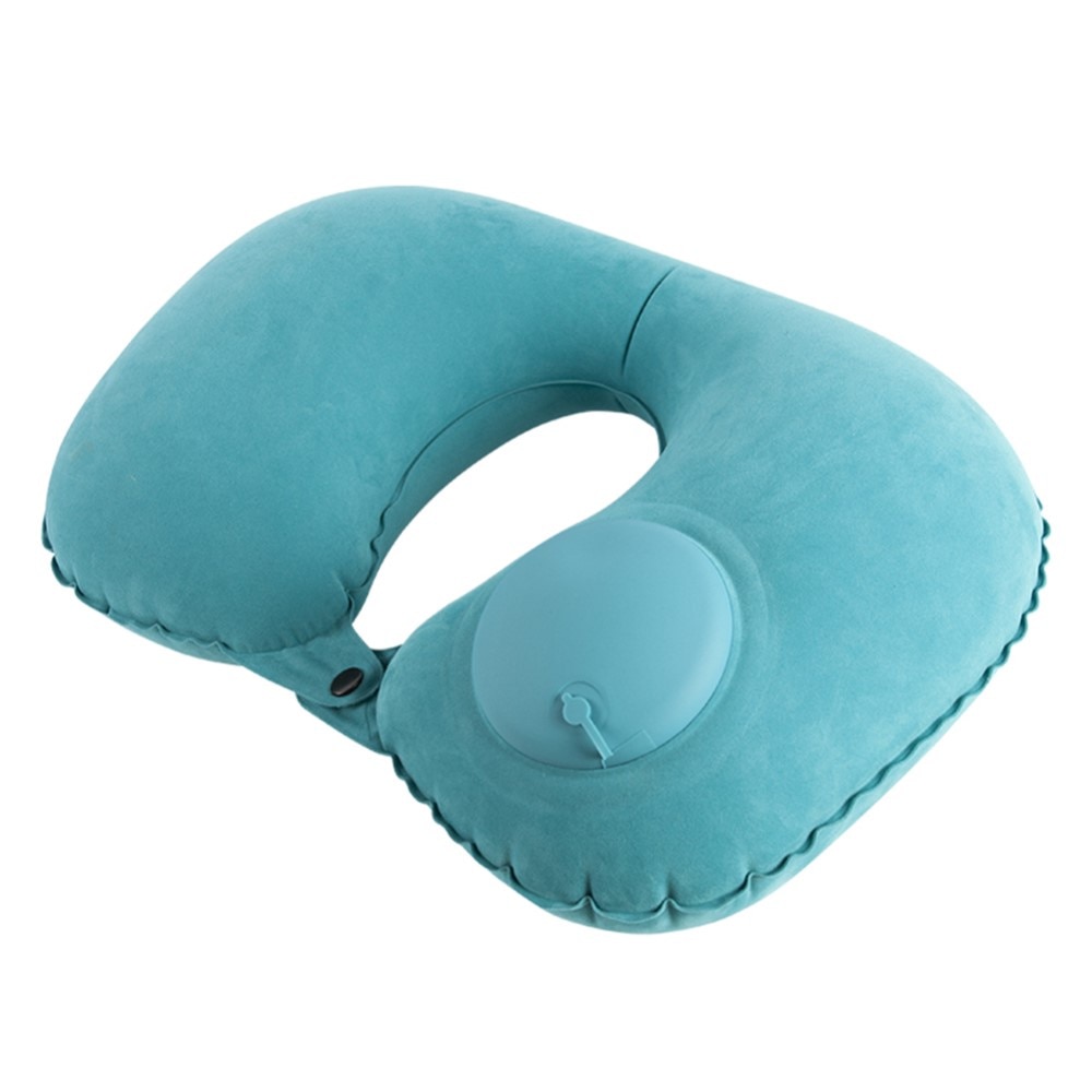 Coussin de cou gonflable, bleu