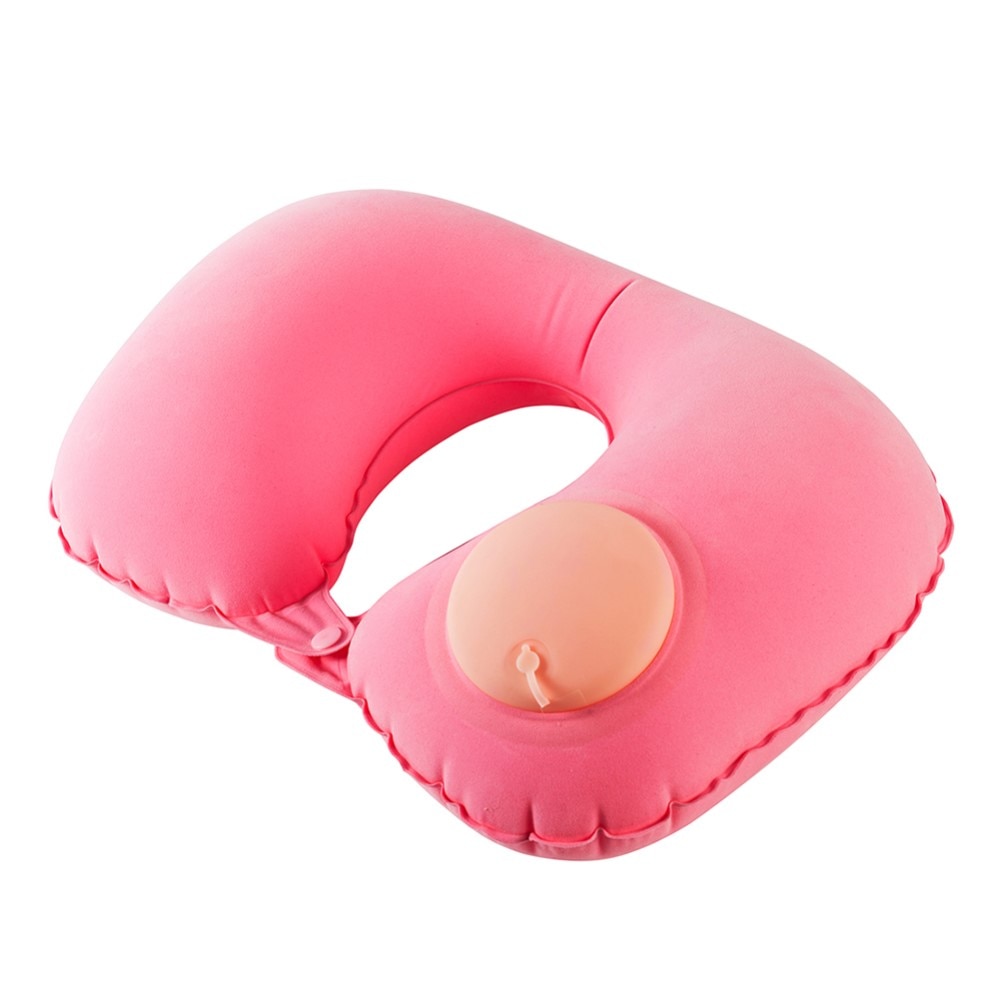 Coussin de cou gonflable, rose