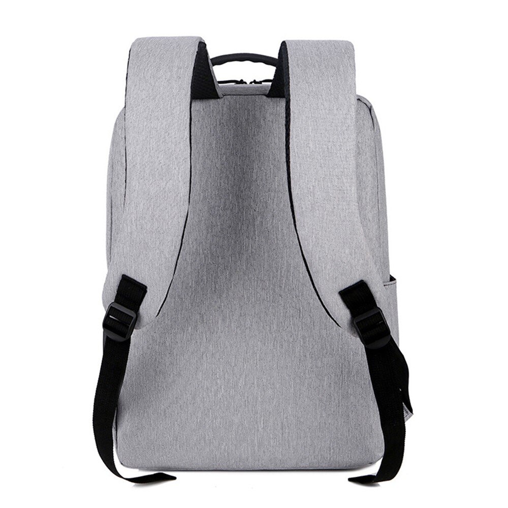 Sac à dos en nylon résistant à l'eau pour ordinateurs portables jusqu'à 16 pouces, gris