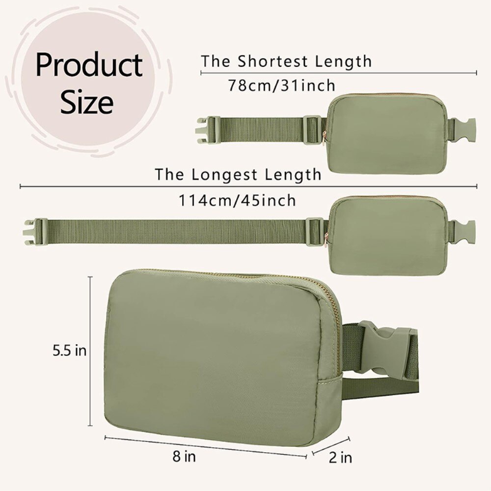 Sac Bandoulière Nylon, vert
