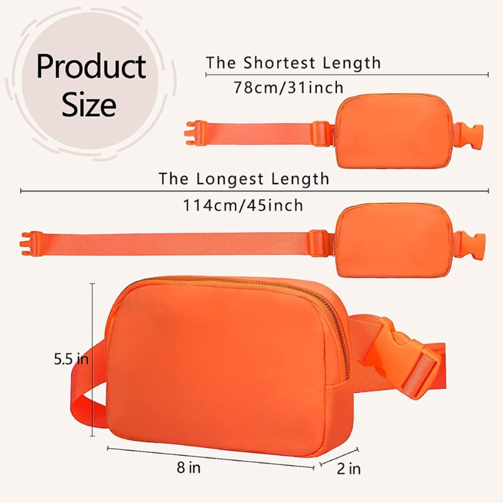 Sac Bandoulière Nylon, orange