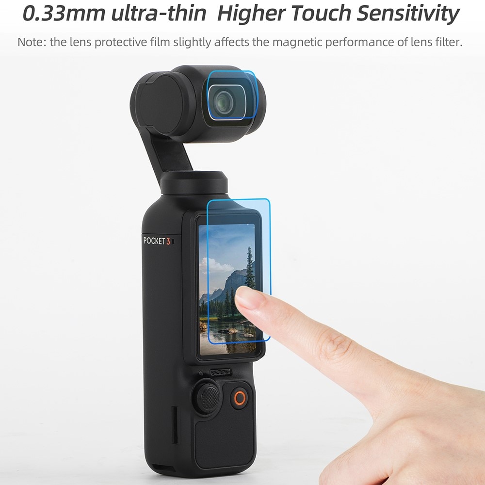 Protecteur d'écran et de caméra verre trempé DJI Osmo Pocket 3