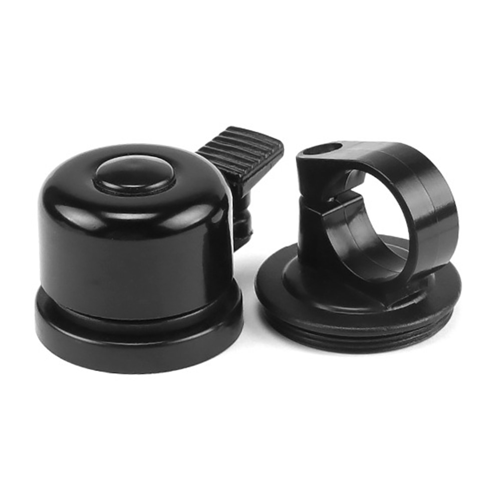 Sonnette de vélo avec support pour Apple AirTag, noir