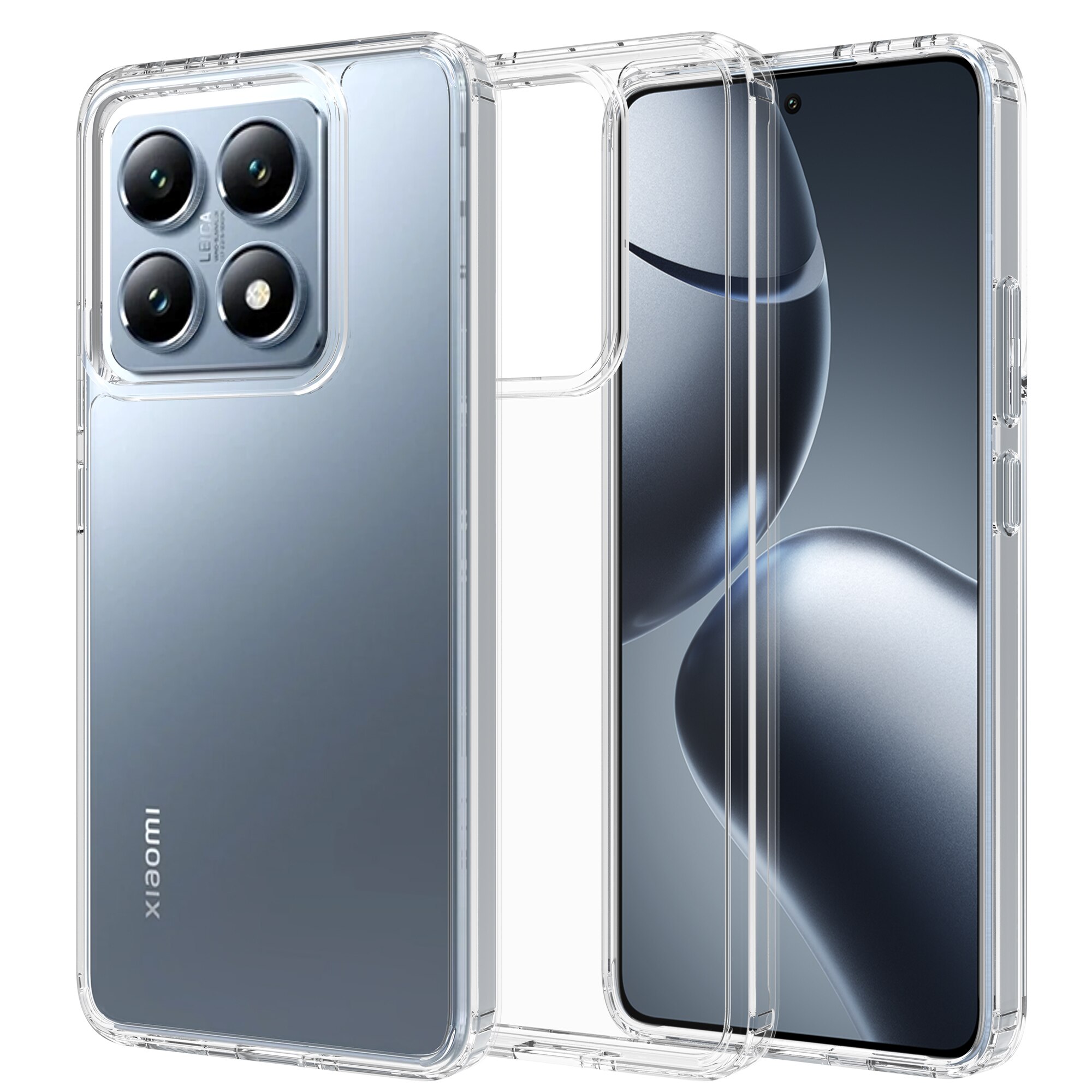 Coque hybride pour Xiaomi 14T, Transparent