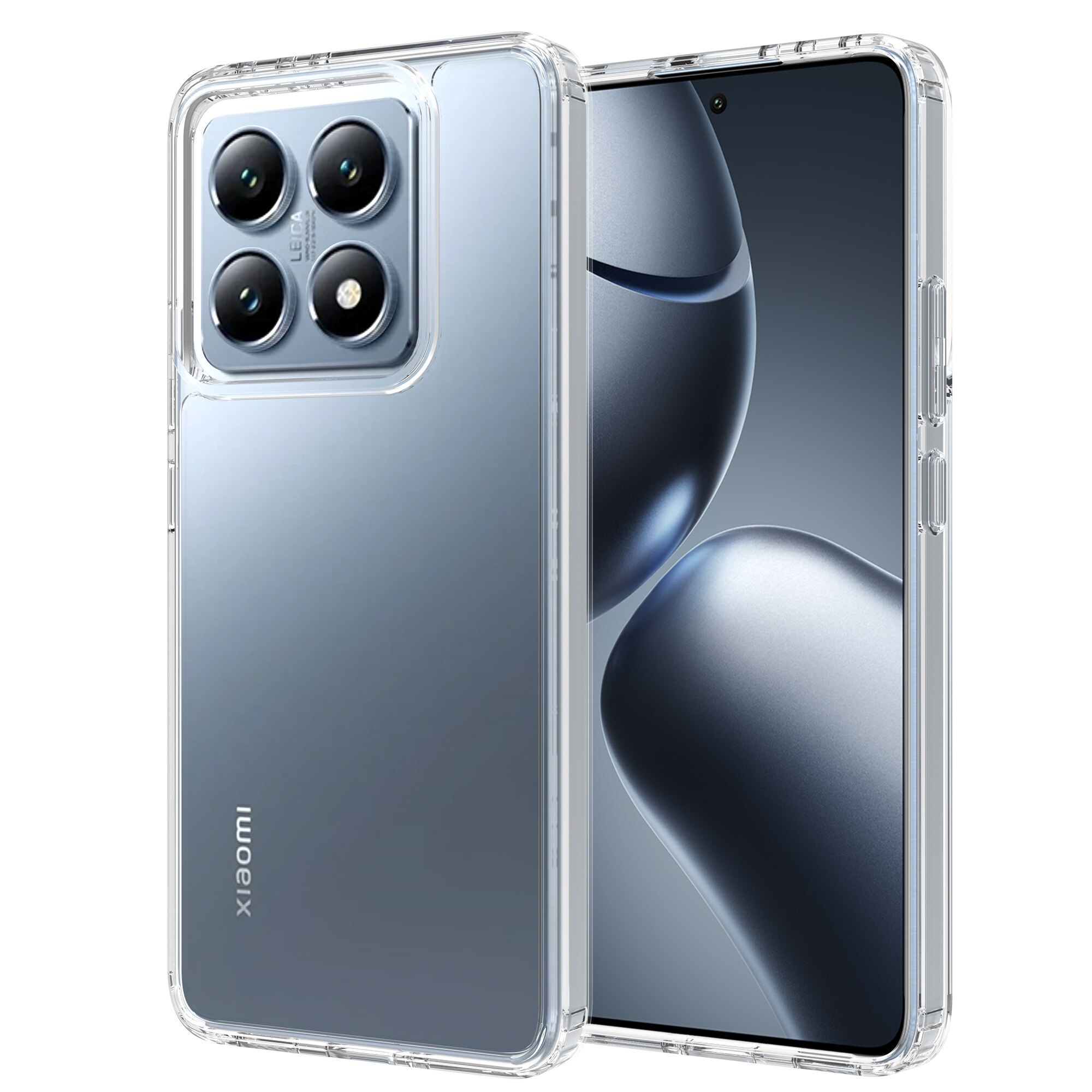 Coque hybride pour Xiaomi 14T, Transparent