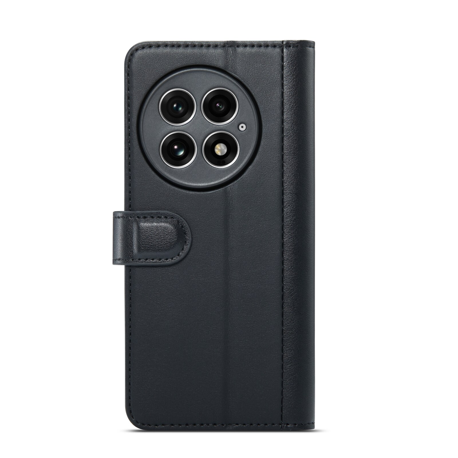 Étui en cuir veritable  OnePlus 13, Noir