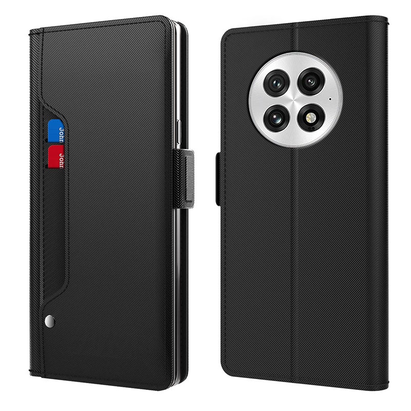 Étui portefeuille Miroir  OnePlus 13, noir