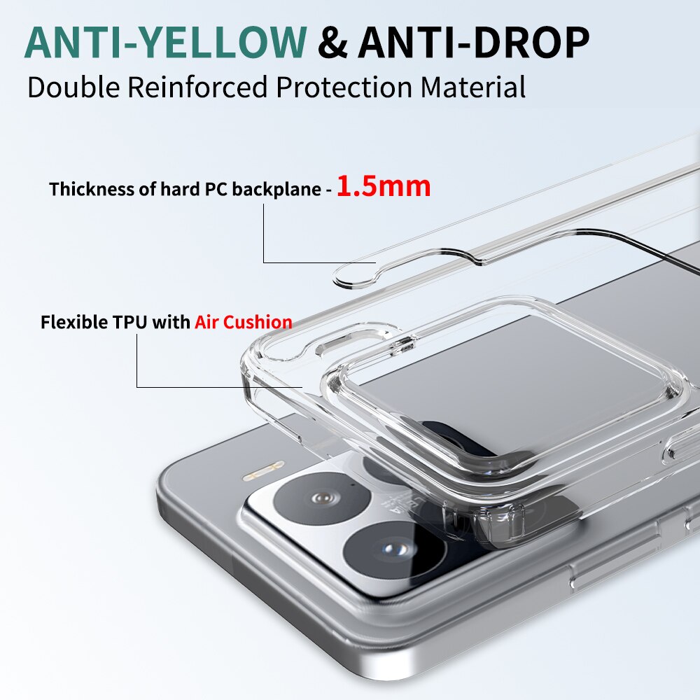 Coque hybride pour Xiaomi 15 Pro, transparent