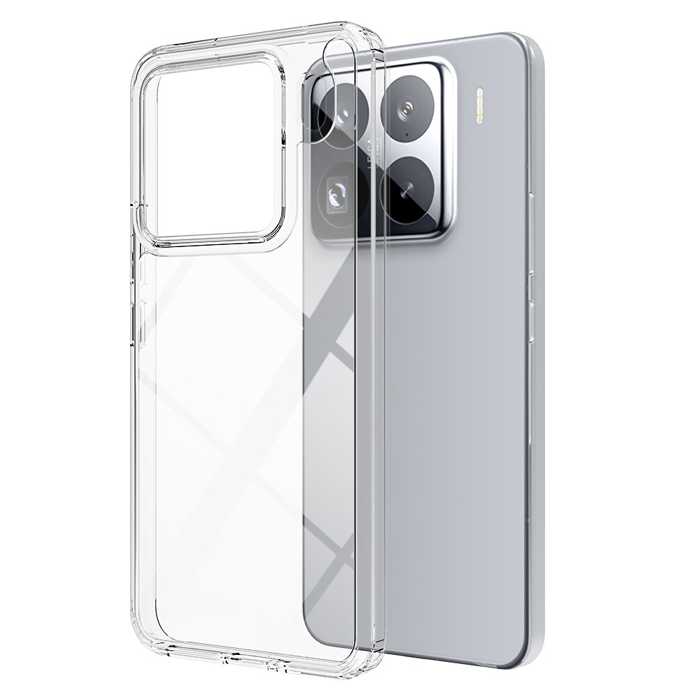 Coque hybride pour Xiaomi 15 Pro, transparent