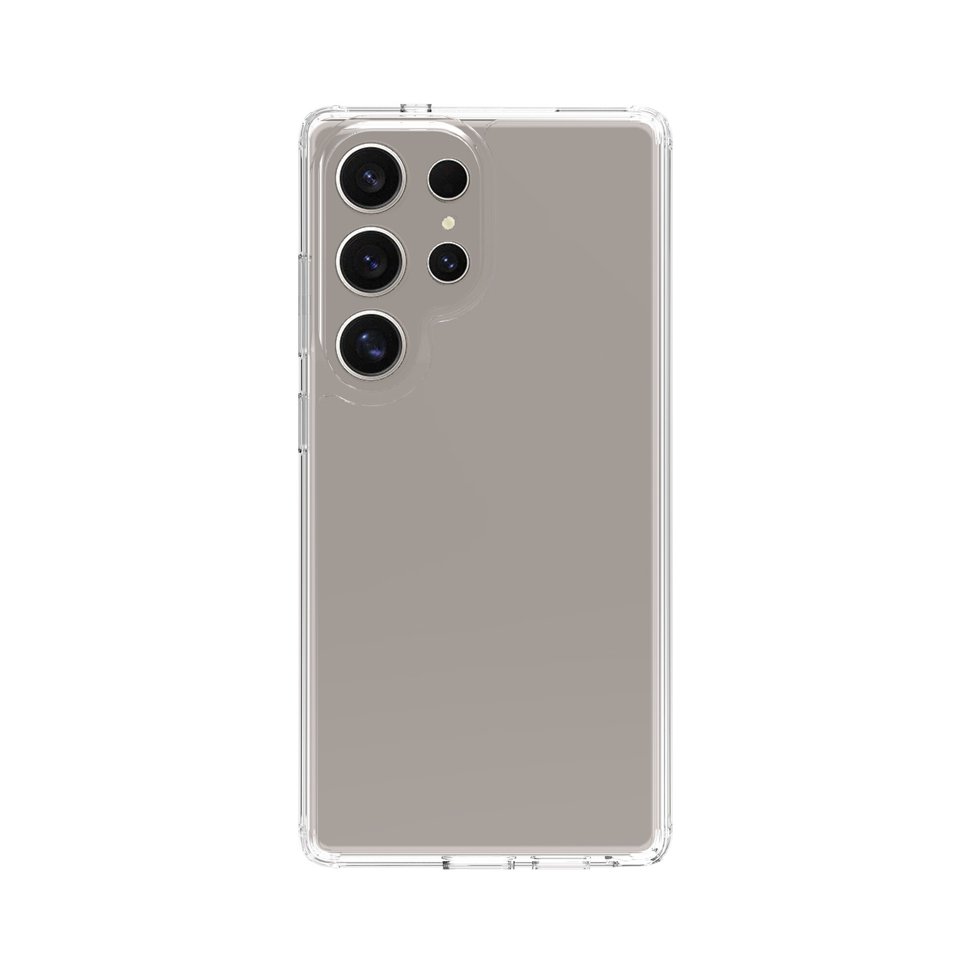 Coque hybride pour Samsung Galaxy S25 Ultra, Transparent