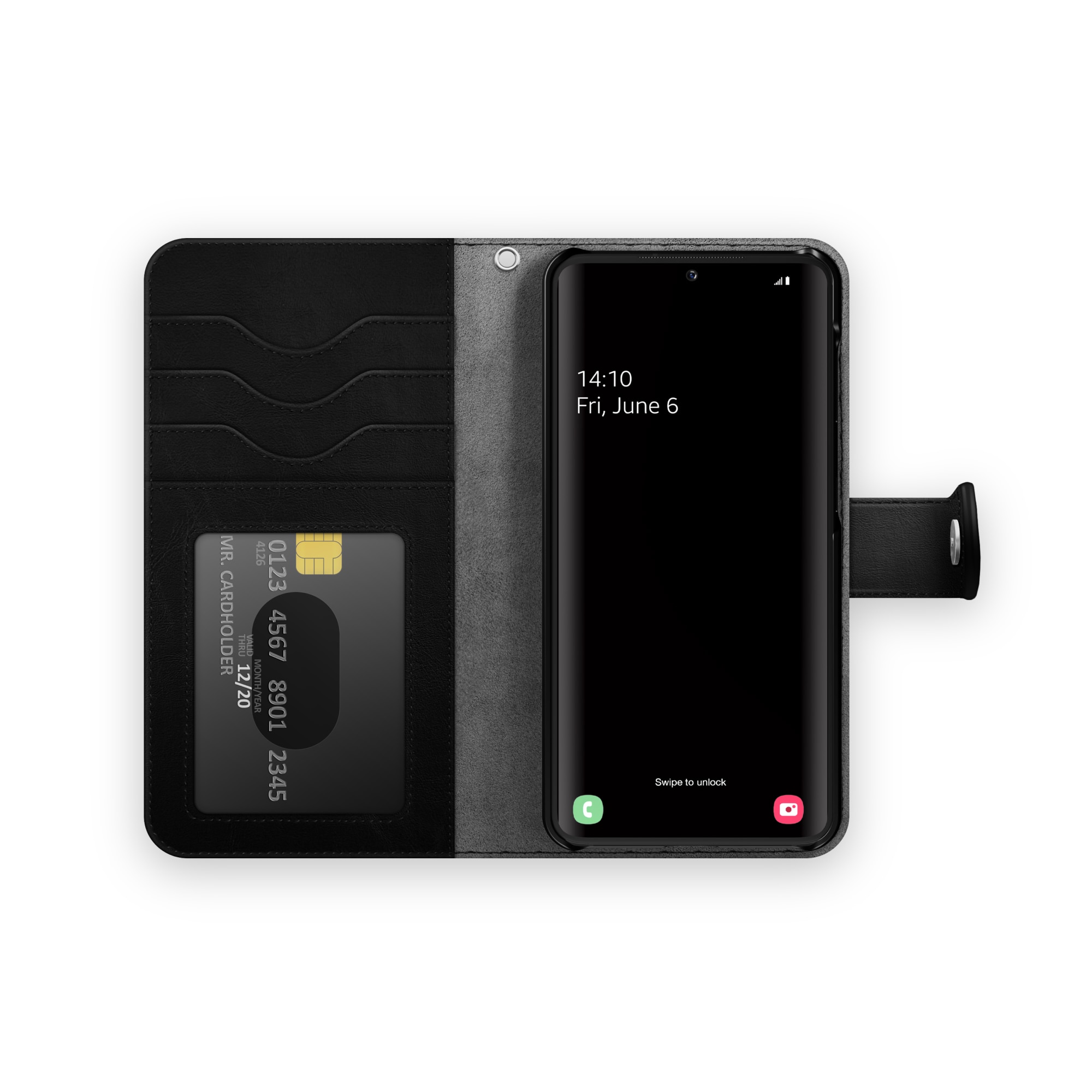 Étui portefeuille Magnet Wallet+ Samsung Galaxy S21 Plus Black