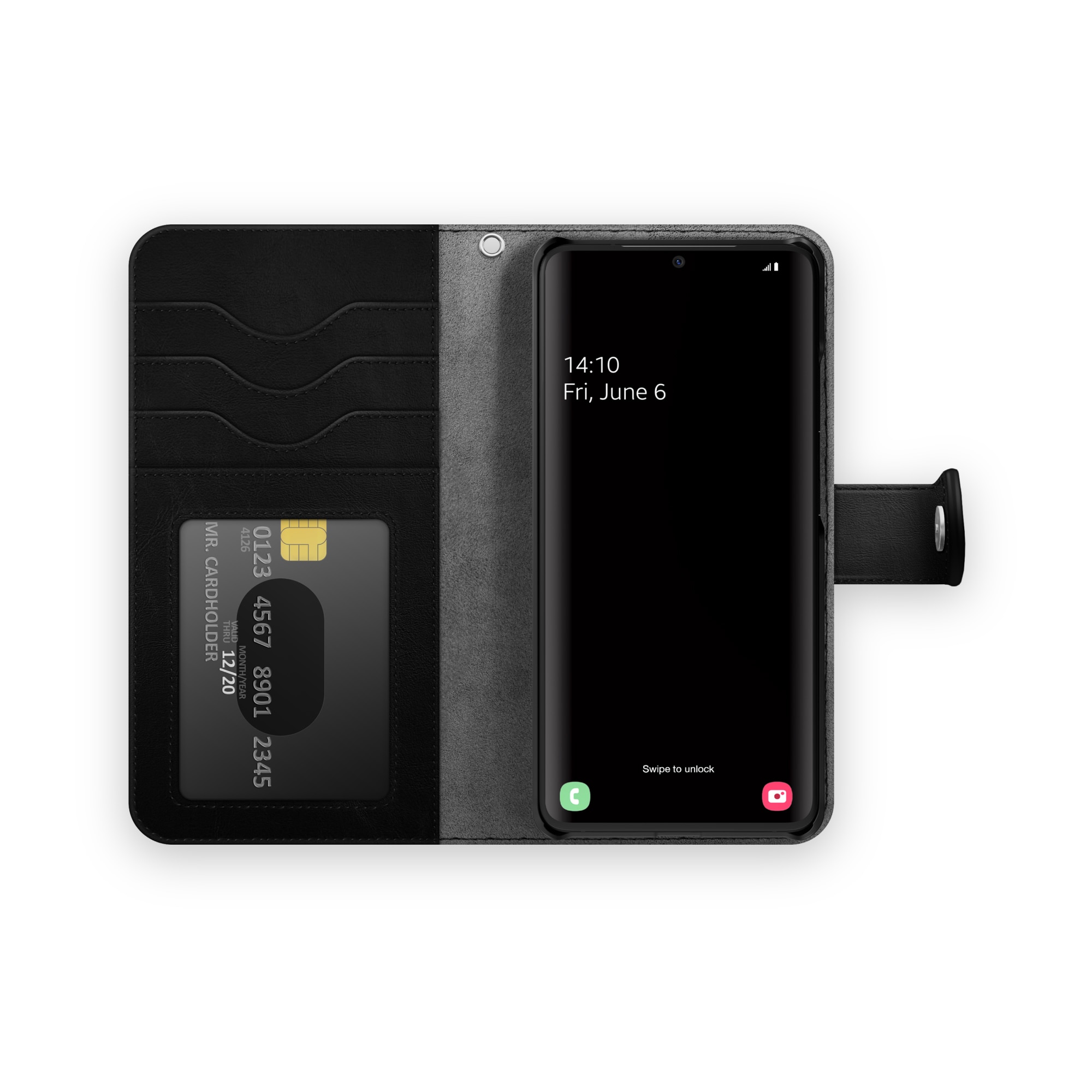 Étui portefeuille Magnet Wallet+ Samsung Galaxy S21 Ultra Black