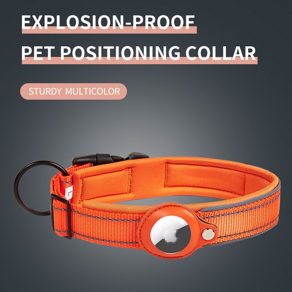 Apple AirTag Collier pour Chien avec Réflecteur L, noir