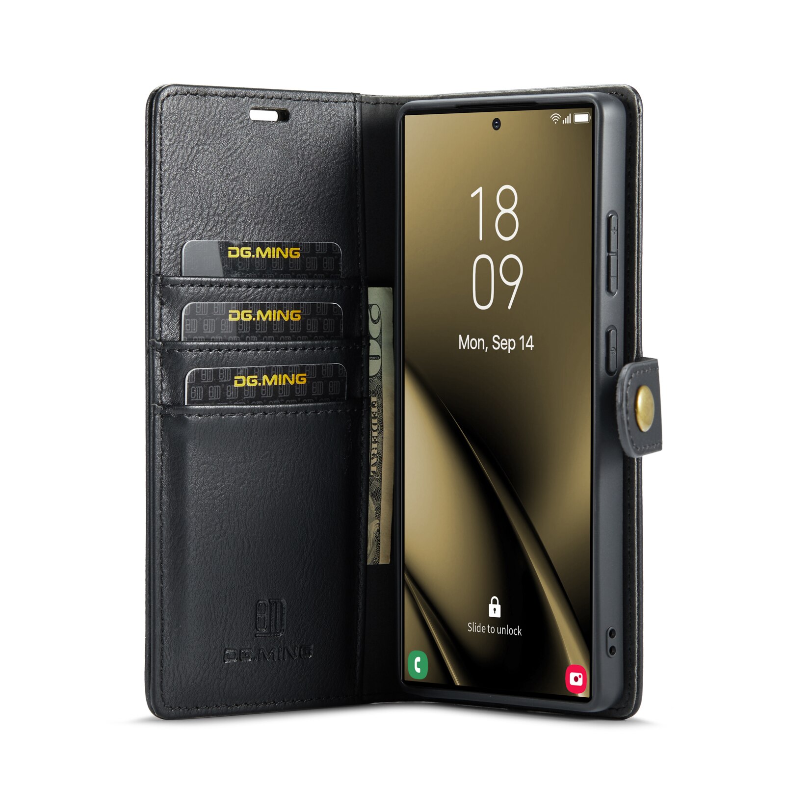 Étui portefeuille Magnet Wallet Samsung Galaxy S25 Ultra, Black