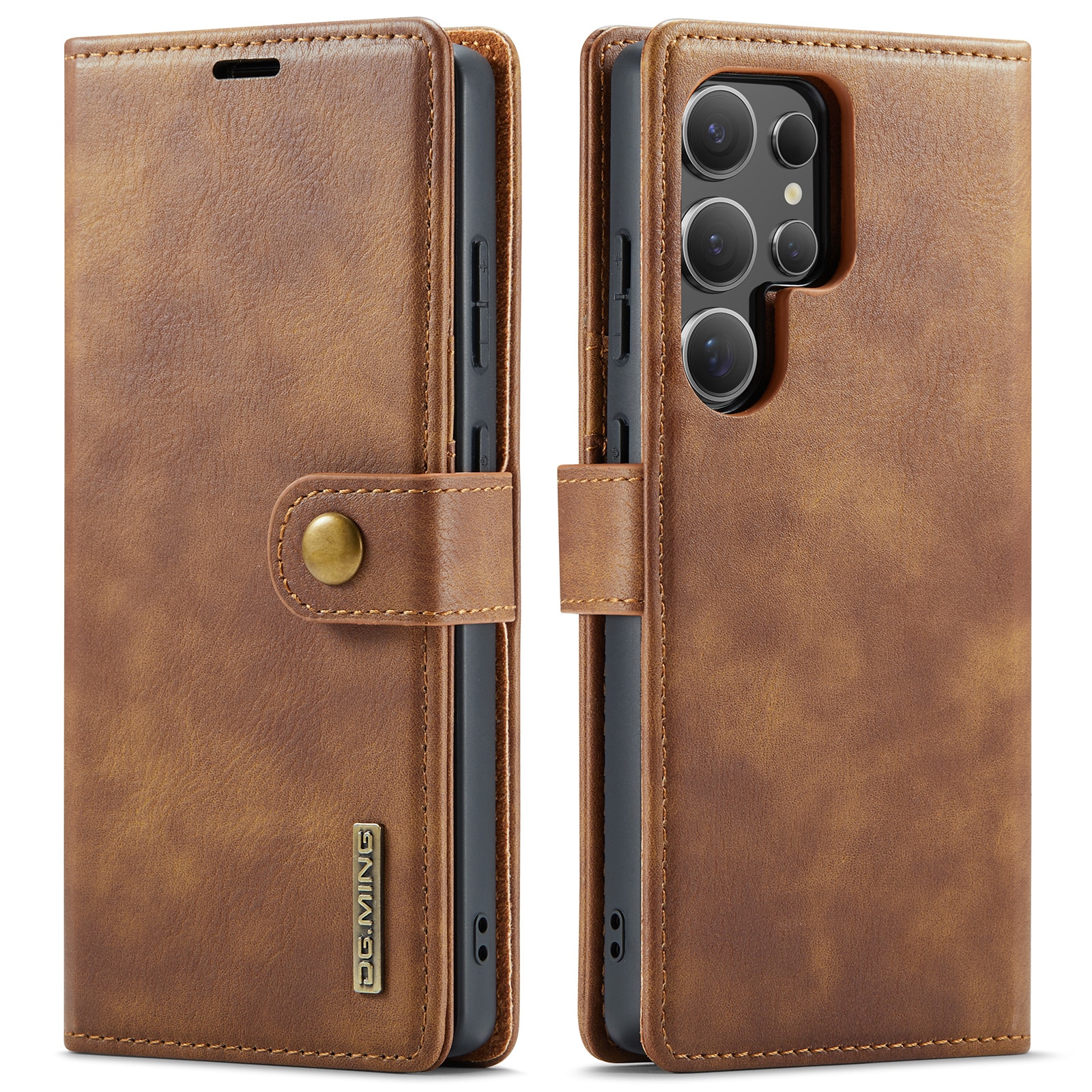 Étui portefeuille Magnet Wallet Samsung Galaxy S25 Ultra, Cognac